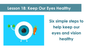 lesson 18 keep our eyes healthy